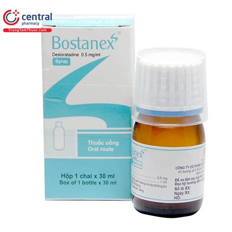 Thuốc Bostanex 30ml trị viêm mũi dị ứng: cách dùng, .